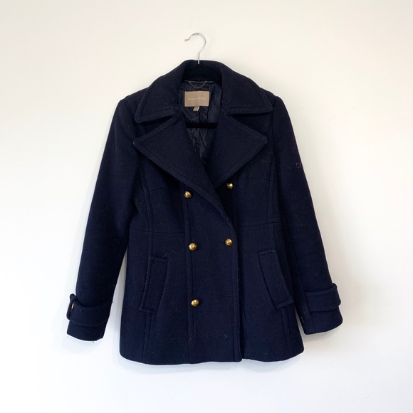Banana Republic Jackets & Blazers - Banana Republic Navy Melton Wool Pea Coat
